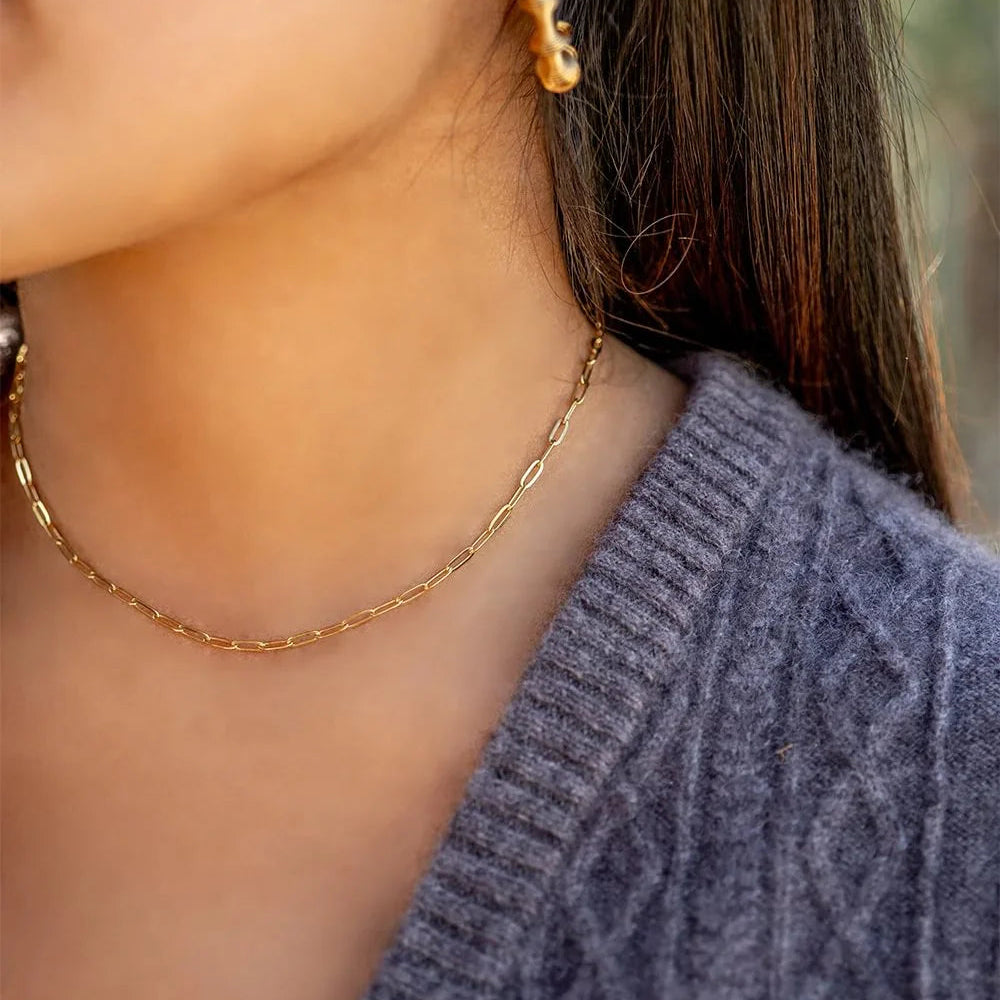 Dainty Paperclip Chain
