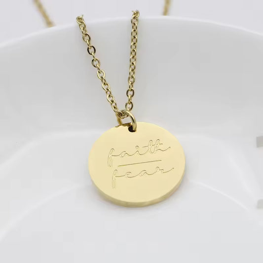 Faith Over Fear Necklace
