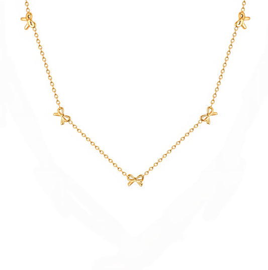 Petite Bows Necklace